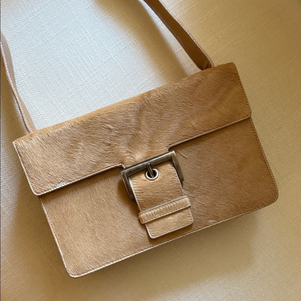 Prada Vintage Neutral Ponyhair Bag - Picture 4 of 9